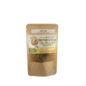 Mini-fleurs de chanvre CBG mix, produit naturel, cultivé en Occitanie par Les Têtes Fleuries