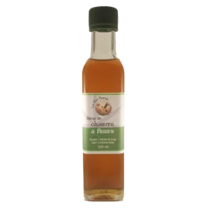 Sirop de chanvre à fleurs naturel et artisanal, produit en Occitanie par Les Têtes Fleuries